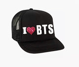 I Heart LOVE (Glitter Blush) BTS Youth SnapBack Hat - BNVEED STYLE