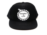 "MAMBA 4 LIFE"  Trucker Mesh Snapback! NEW! CUSTOM BLACK MAMBA LOGO!!! - BNVEED STYLE