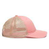 "I HEART" Blush Glitter Low Mid Profile Pink Mesh Women's Cap - BNVEED STYLE