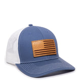 Americana U.S. Flag (Leather Patch) Premium Snapback Hat - BNVEED STYLE