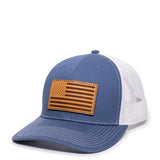 Americana U.S. Flag (Leather Patch) Premium Snapback Hat - BNVEED STYLE